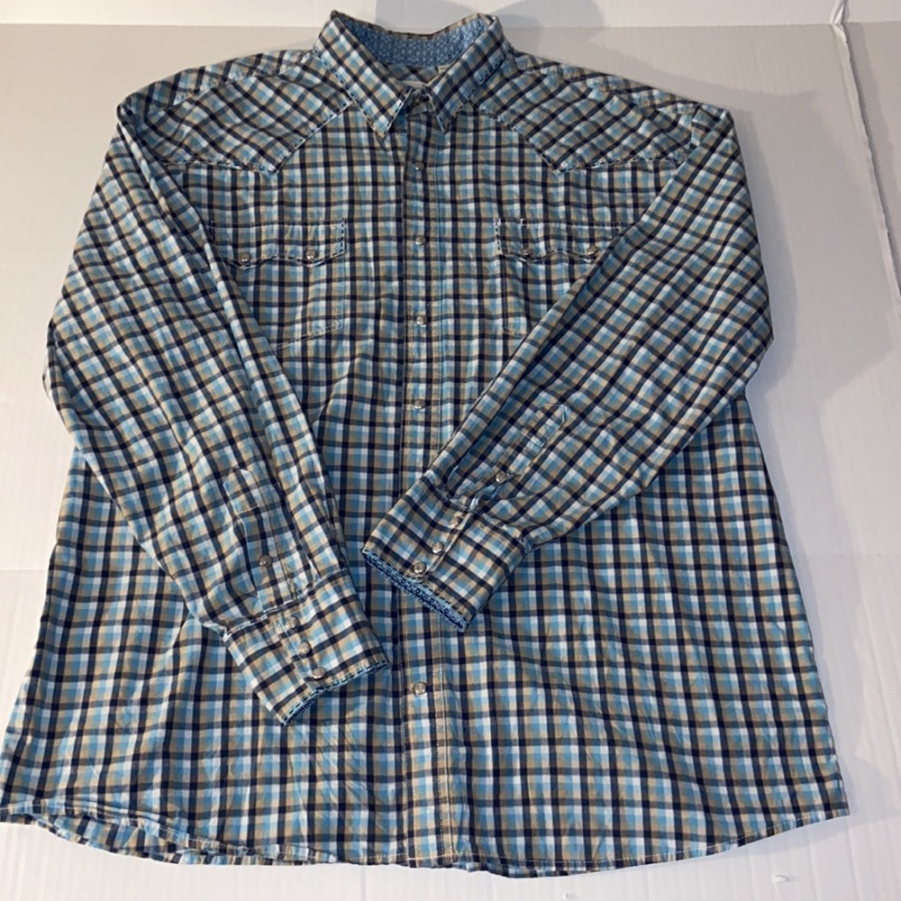 Roper Men’s 2XL Long Sleeve Pearl Snap Wester Shirt